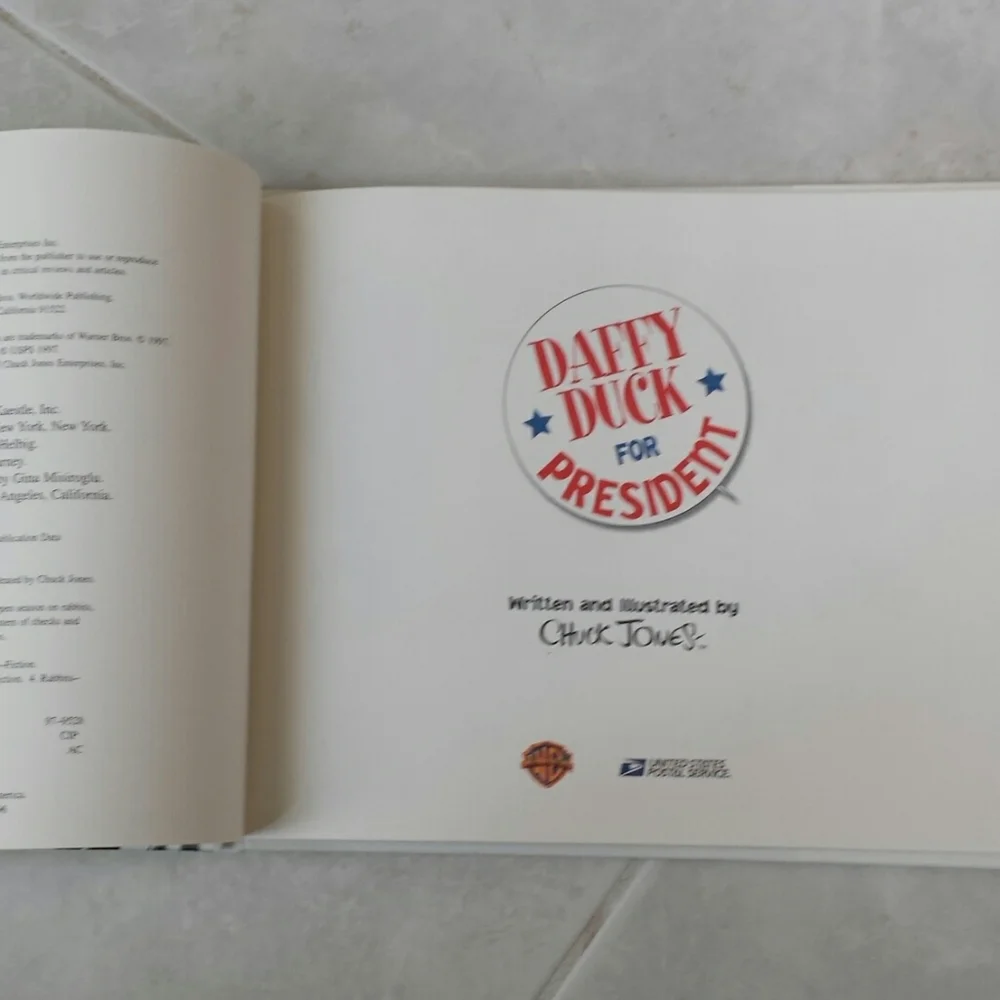 Daffy Duck for President Hardback Book